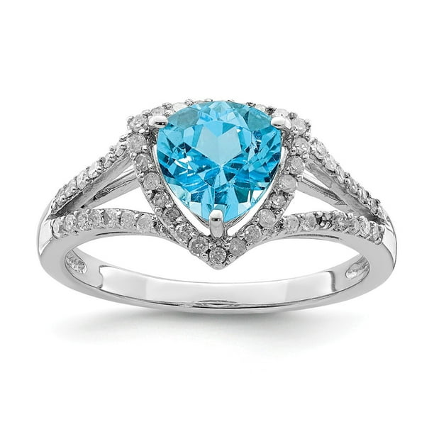 Sizes 7  & 9 2.50 ctw Swiss Blue Topaz Ring in Platinum Over Sterling Silver